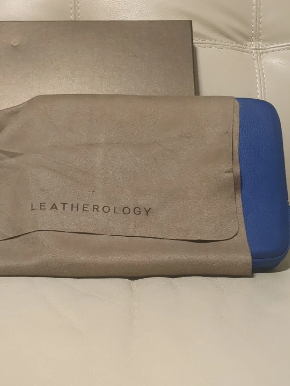 Leatherology Blue Leather Tablet Sleeve - Premium Protective Case